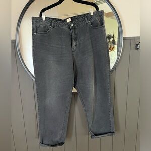 Perfect Faded Black Ankle Jeans Size 18